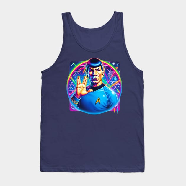 Mr. Spock in the 80's Tank Top by Tiger Mountain Design Co.